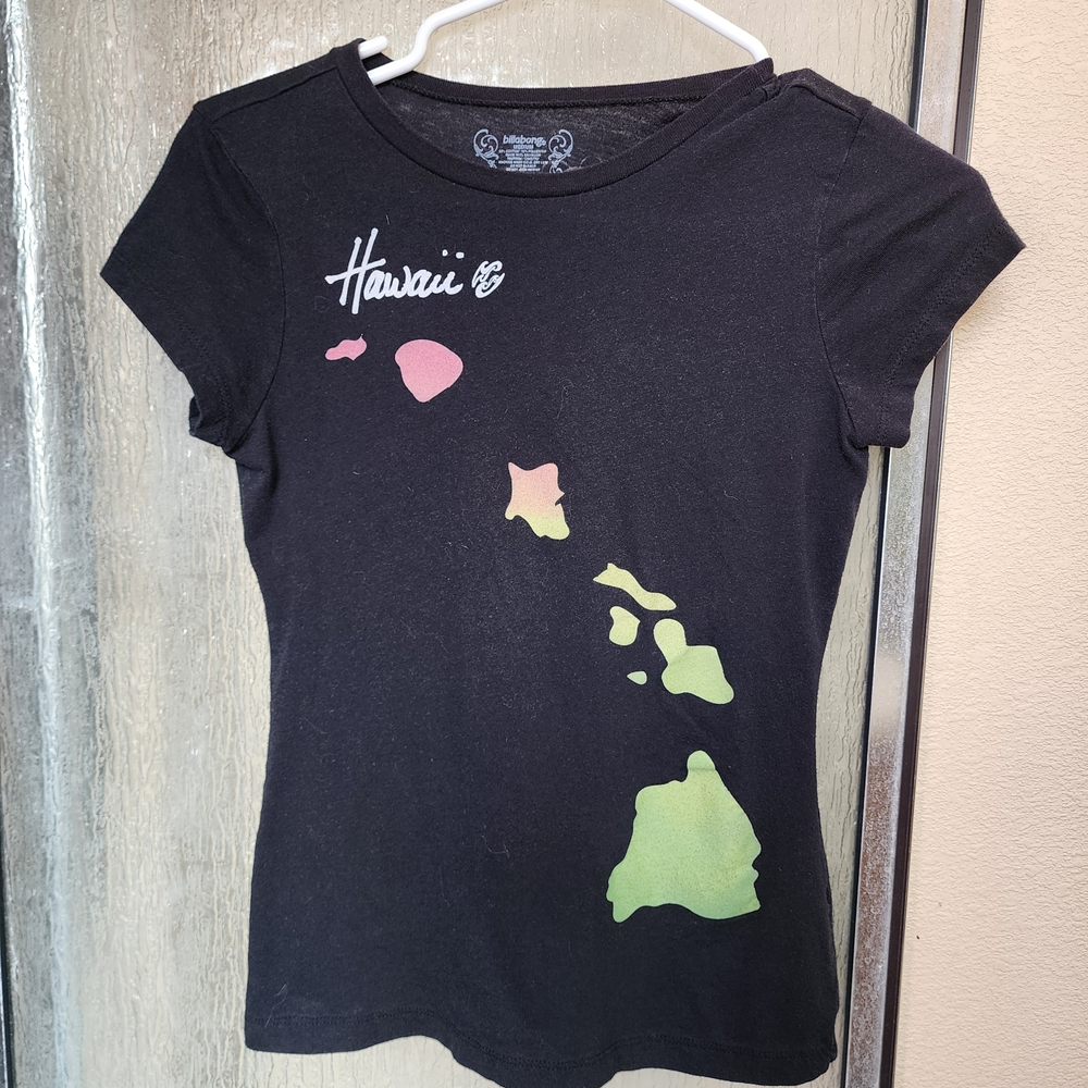 Billabong Hawaii Black Graphic Tee